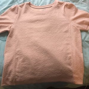 baby pink top with pattern